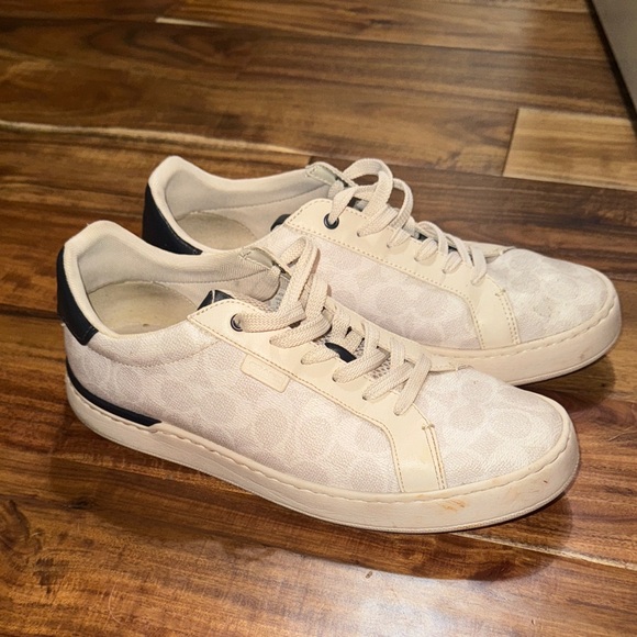 COACH Low-Top Monogram Logo Sneakers - Picture 1 of 5